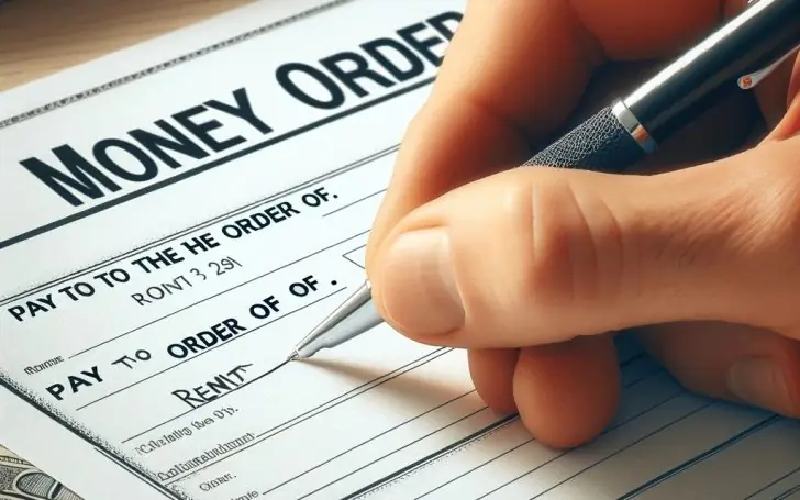 How to fill out a money order for rent?
